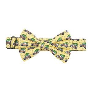 Vineyard Vines Boys Bowtie Sunny Yellow Woody & Tree One Size Silk 10-14" NIB